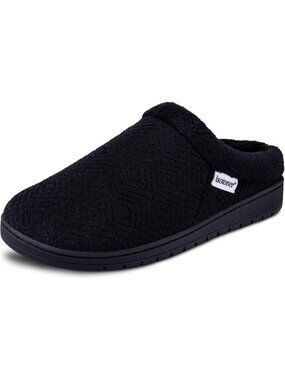Cozy Indoor/Outdoor Slip-On Clog Slippers with Memory Foam & Diamond Microterry